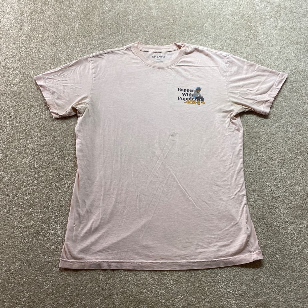 Dog Limited Shirt Mens‎ Large Pink Rappers With Puppies Graphic Tee